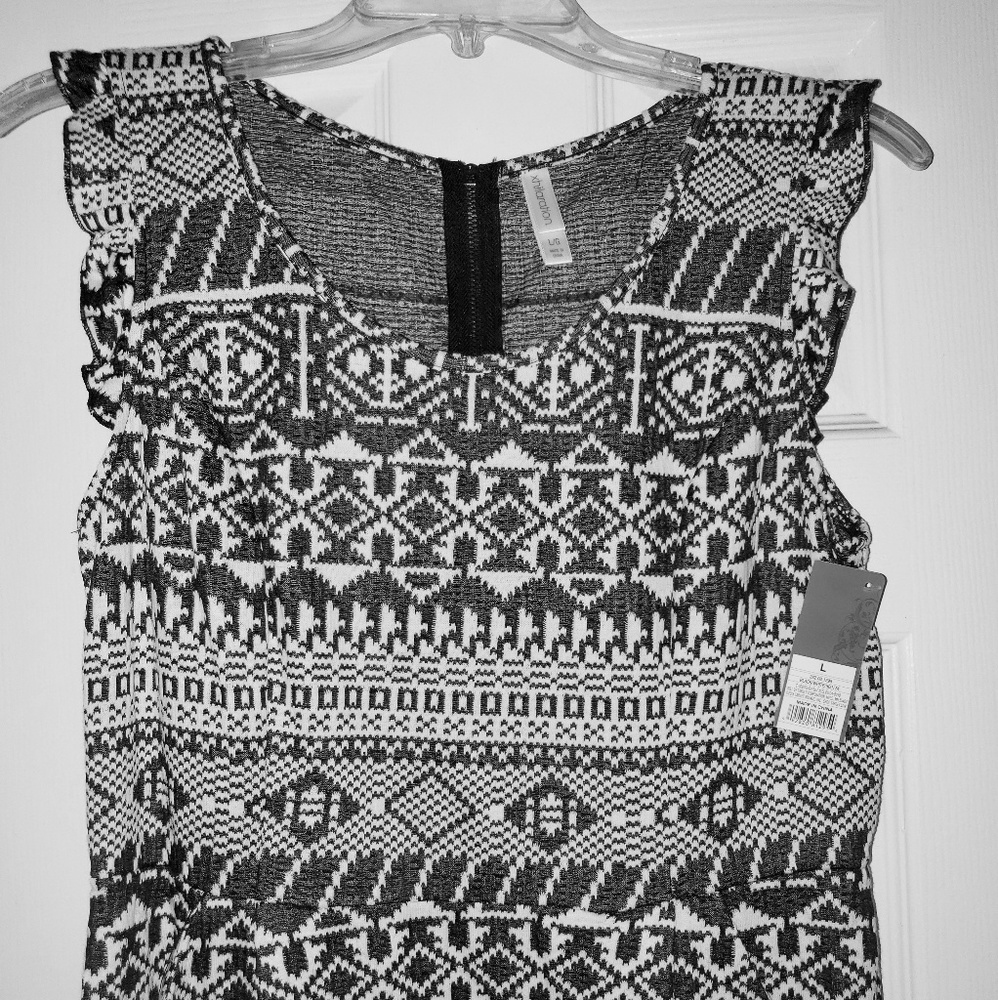 Black and white dress